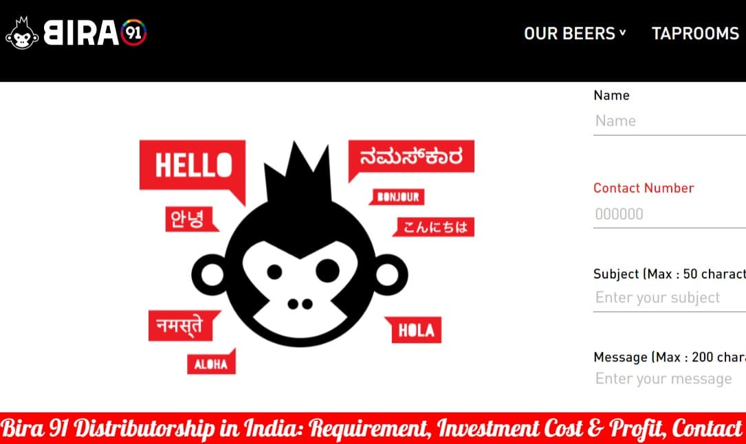 Bira 91 Distributorship in India - Requirement, Investment Cost and Profit, Contact Number